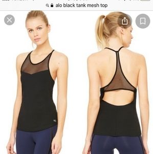 Alo Yoga Mesh Black Tank top